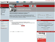 Tablet Screenshot of bauport24.ch